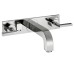 Смеситель Axor Citterio 226 Lever для умывальника со стены на 3 отверстия с пластиной, Chrome 39148000
