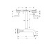 Смеситель Axor Citterio 226 Lever для умывальника со стены на 3 отверстия с пластиной, Chrome 39148000