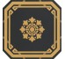 Декор Ottagono Black Leeds 20x20 Old England Ceramiche Grazia з колекції Old England Ceramiche Grazia