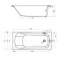 Ванна NAO ABS 150*70 в комплект. с ножками