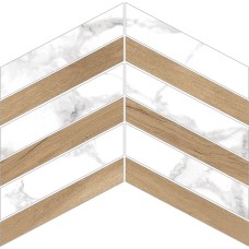 Мозаїка 21.9x30 31155 D.HAUTE WHITE/KALUA CHEVRON SP/ Haute з колекції Haute Мозаїка 21.9x30 31155 D.HAUTE WHITE/KALUA CHEVRON SP/ Haute з колекції Haute Haute Керамічна плитка Peronda