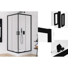 Душевая кабина квадратная SUVIA BLACK 2D R55 90x90х190 clear ACTIVE SHIELD 5мм, защитное покрытие Душевая кабина квадратная SUVIA BLACK 2D R55 90x90х190 clear ACTIVE SHIELD 5мм, защитное покрытие