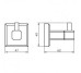 9915  (7530)   LEONARDO Гачок , чорний мат (1 сорт)