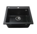 Гранитная мойка Globus Lux AOSTA черный 490x455мм-А0002 Globus Lux