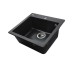Гранитная мойка Globus Lux AOSTA черный 490x455мм-А0002 Globus Lux