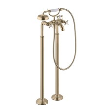 Змішувач Axor Montreux для ванни підлоговий двохвентильний Cross 16547140 Brushed Bronze
