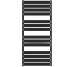 WLWAT111050K9M5E8TS1D Рушникосушка електрична Terma WARP T 1110*500 ,колір RAL 9005 mat (чорний мат), підключення E8, Split 600 W (1 сорт)