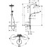 Душова система Croma Select S 280 1jet Showerpipe EcoSmart з термостатом, Polished Gold Optic (26891990)