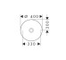 Умивальник Axor Suite d400 мм, Polished Black Chrome 42001330