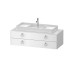 WHITE TULIP Консольна тумба під умивальник 130х55 см (WT4992M8585) White High Gloss Lacquer