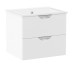 NOVA VLNA комплект меблів 60см, білий: тумба підвісна, 2 ящика + умивальник накладний