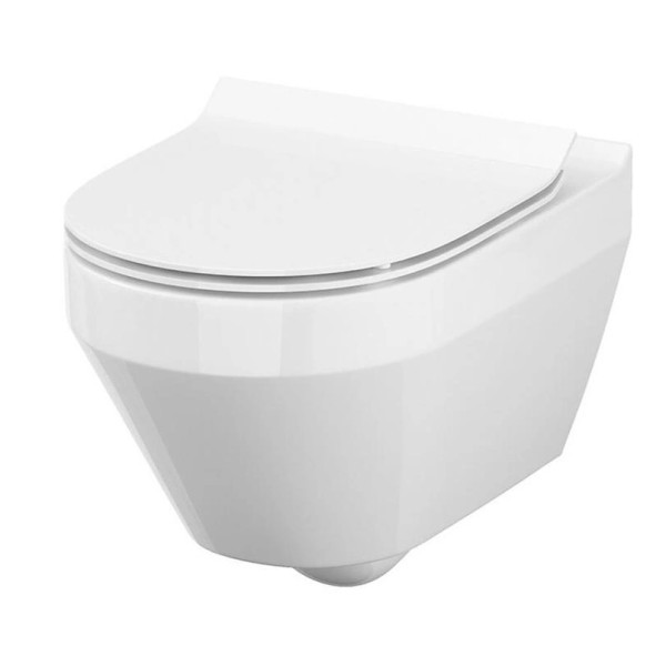 Сет В216 унітаз підвісний CREA CLEAN ON овальний,з кришкою Slim