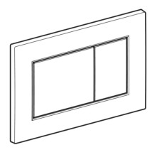 115.660.11.1 Sigma01 square Клавіша змиву, подвійний змив, білий глянець (1 сорт) Кнопка зливу унітазу — сторінка 7