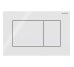 115.660.11.1 Sigma01 square Клавіша змиву, подвійний змив, білий глянець (1 сорт)