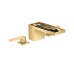 Смеситель Axor MyEdition 70 для умывальника на 3 отверстия без накладки, Brushed Gold Optic 47052250