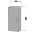 WHITE TULIP Пенал R правий 88x40х24 см (WT1323R7758) американський горіх/графіт матовий