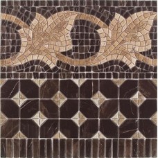 Декор Cenefa Midas Marron 43.5x43.5 Iliada з колекції Iliada