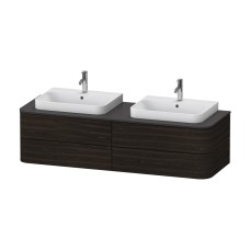 HAPPY D.2 Plus Консольна тумба на 4 шухляди 160х55 см Brushed Walnut (HP4974B69690010) HAPPY D.2 Plus Консольна тумба на 4 шухляди 160х55 см Brushed Walnut (HP4974B69690010) HAPPY D.2 PLUS Сантехніка Duravit