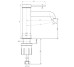 Смеситель для умывальника TOPAZ LOFT TLF 32201-H75-C TOPAZ