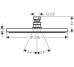 Верхний душ Raindance S 240 Showerpipe PowderRain 1jet, Matt Black (27623670)