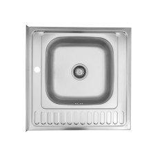 Кухонная мойка накладная KRP Satin - 6060R (0.6 мм) Кухонная мойка накладная KRP Satin - 6060R (0.6 мм)