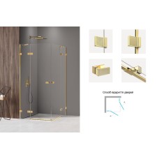 Душова кабіна квадратна AVEXA GOLD SHINE XR 2D 90x90x200 склонна к образованию прозрачных пятен ACTIVE SHIELD 6мм Душова кабіна квадратна AVEXA GOLD SHINE XR 2D 90x90x200 склонна к образованию прозрачных пятен ACTIVE SHIELD 6мм AVEXA Сантехника New Trendy