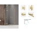 Душова кабіна квадратна AVEXA GOLD SHINE XR 2D 90x90x200 скло clear ACTIVE SHIELD 6мм