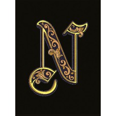 Декор 14,5x19,4 Lettera Nera N - Алфавит - 489830 з колекції Алфавит Версаче Декор 14,5x19,4 Lettera Nera N - Алфавит - 489830 з колекції Алфавит Версаче Alphabet Керамическая плитка Versace