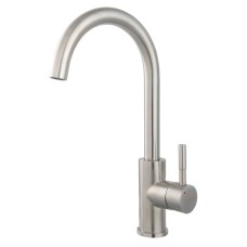 Змішувач Camira Inox, кухня, нержавіюча сталь, С-подібний, FERRO Змішувач Camira Inox, кухня, нержавіюча сталь, С-подібний, FERRO