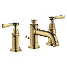 Смеситель Axor Montreux 30 для умывальника на 3 отверстия Lever, Polished Gold Optic 16535990 Смеситель Axor Montreux 30 для умывальника на 3 отверстия Lever, Polished Gold Optic 16535990