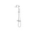 ROUND INOX, Душевая стойка с термостатическим смесителем, brushed stainless steel (100323237)