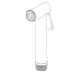 ZDUP128ST TWEET LOCK Набір гігієнічного душу прихованого монтажу, сталь (1 сорт)
