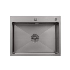 Кухонная мойка KRP Schwarze - 6350HM PVD (3.0/1.0 мм) Schwarze Сантехника Kroner