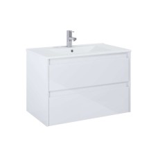 Шкафчик с умывальником Claudia 800 White Glossy A857795806+A3272A4000 Шкафчик с умывальником Claudia 800 White Glossy A857795806+A3272A4000
