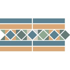 Бордюр A Border 14.7x28.1 Abu Dhabi Top Cer з колекції Abu Dhabi TopCer — португальская геометрическая мозаика и викторианская плитка — страница 10