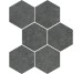 Декор 25x28,5 Mosaico Atrium Anthracite Matt-Atrium из коллекции Atrium ITT Ceramic