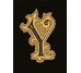 Декор 14,5x19,4 Lettera Nera Y - Alphabet - 489940 з колекції Alphabet Versace