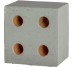 13x13 BOBM02 bloc grey matt 13x10x13 Mutina Bloc з колекції Bloc Mutina
