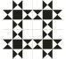 Декор Cardiff White 45x45 Chic Dual Gres з колекції Chic Dual Gres