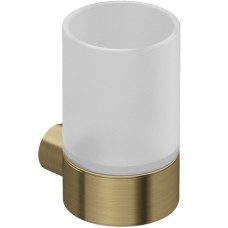 58975N0 KLUDI-VELA R Тримач зі склянкою, біле матове скло/брашоване золото (1 сорт) 58975N0 KLUDI-VELA R Тримач зі склянкою, біле матове скло/брашоване золото (1 сорт) Vela R