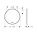 Дзеркало Xarita S з LED підсвічуванням 700/50 touch sensor, Matt White (54982700)