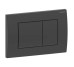 Кнопка смыва DELTA 20 square (ex 30), пластик, двойной смыв, черный матовый Geberit