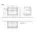 FINION Тумба під умивальник 800x603x501 Walnut Veneer, Glass White Matt (F22100GN)