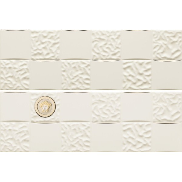 Декор (25x75) 00688500 Bianco Acq/Dam Medusa - Gold з колекції Gold Versace