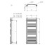 Рушникосушка Dexter 1220x600 WGDEX122060KCROSX Terma Terma