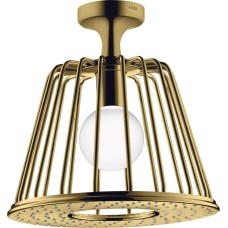 Верхній душ Axor Lamp  275 1jet з тримачем до стелі Polished Gold Optic  (26032990)