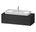 WHITE TULIP Підвісна тумба під умивальник 130х55 Graphite Satin Matt (WT4987M58580010)