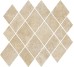 Мозаїка 32.3x35.3 R9XM Argent Miele Mosaico Rombi Ragno Realstone Argent з колекції Realstone_Argent Ragno