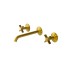 LIGNAGE CROSS, Змішувач для умивальника на 3 отвори, настінний, brushed gold (100379592)