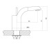Змішувач для умив.  з дон.клапаном Click- Clack LUVIO